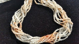 3.5mm Multi Moonstone Round Beads , Good Quality Moonstone , Perfect Round- Length 14 Inch