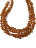 Spessartite Garnet Faceted Drop Briolettes, Super Fine Quality, 10 Inch Strand, 3x5MM-5x8MM Fanta Garnet Briolettes