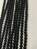 4MM Black Onyx Round Beads - Round beads, gemstone shape Length 16 Inch-