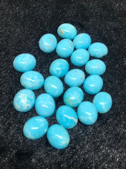 10X12 MM Natural American Turquoise Cabs , Quality AAA . gemstone cabs Pack of 2 Pc.