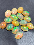 Ethiopian Opal Cabs 5x7 mm size Pack of 5 Pieces -Code #08- AAA Quality (3A Grade) Opal Cabochon - Ethiopian Opal Oval Cabochon