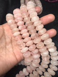 14mm Morganite Roundel Beads, AAA Quality Beads , Perfect making-Wholesale price- 40 cm Length