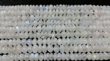 9MM Rainbow Moonstone Smooth Roundel Beads , AAA quality and length 14", Moonstone Roundel beads