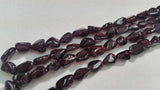 Garnet Nugget Beads, Flat tumble in 16" Length 8-10 X12-14mm l