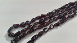 Garnet Nugget Beads, Flat tumble in 16" Length 8-10 X12-14mm l