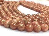 10mm Rhodochrosite Round Beads, Length 40mm, Good Quality