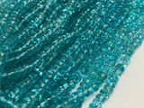 Apatite Roundel Beads, 3- 5mm size, 16 Inch Length- AAA Quality- Apatite Rondelle Beads