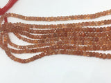 AAA Quality Sunstone faceted Rondelle 5-8 mm Necklace, 16 Inch Strand- Big Size Top Quality - Natural Sunstone Faceted Roundel -Code ST 03