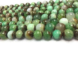 10mm Chrysoprase  Round Beads, AA quality , Natural gemstone beads- Length 40 cm . Green Chrysoprase Perfect Round shape