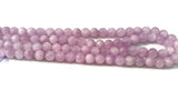 8mm Kunzite Smooth Round Beads, Natural Kunzite AAA Quality , Kunzite purple color ,Length 40cm origin brazil