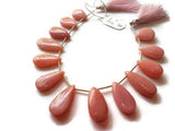 Pink Opal Pear Shape, Length 8 Inches , Pear shape Size 13x18- MM ,Natural Opal , pink briolettes