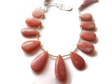 Pink Opal Pear Shape, Length 8 Inches , Pear shape Size 13X22 - 13X29 MM ,Natural Opal , pink briolettes