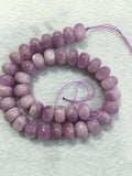 16mm Natural Kunzite Roundel Beads, AAA Quality, Length 40cm -Natural Kunzite Beads- Purple Color origin brazil