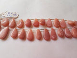 Pink Opal Pear Shape, Length 8 Inches , Pear shape Size 10X17 MM ,Natural Opal , pink briolettes