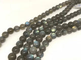 11MM Labradorite Round beads, Top Quality perfect round shape . Yellow and Blue Fire AAA Grade