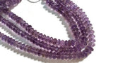 11MM Amethyst Faceted Roundel Beads , Length 15" Big size Beads