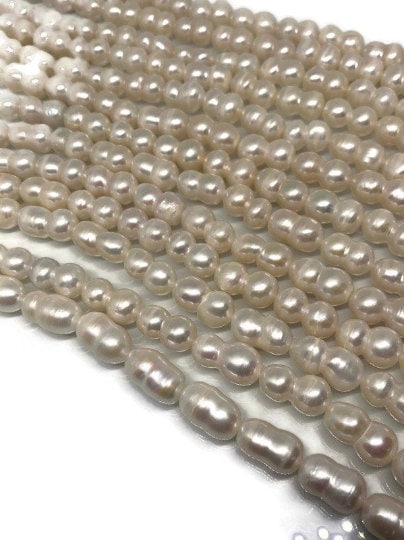 Pearl Baroque Beads- Size 12x20-22 mm Good Quality - Natural Freshwater Pearl Baroque -Code (GGX-Kg) AAA Quality - Length 40 cm