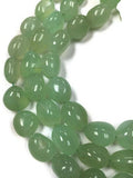 Chalcedony Smooth Nugget Light Green Color, 14 Inch Strand, 15x18 To 17x22MM , Wholesale Price