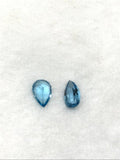 8X12MM Swiss Blue Topaz faceted Pear Cabs,natural gemstone cabochon , Pack of 1 pc , AAA grade gemstone