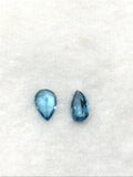 8X12MM Swiss Blue Topaz faceted Pear Cabs,natural gemstone cabochon , Pack of 1 pc , AAA grade gemstone