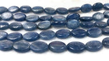 10x14MM Kyanite Oval Beads AAA Quality , Blue Kyanite Oval Beads 16" . Blue Kyanite Smooth shape
