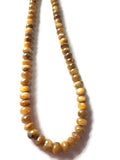 8MM Yellow Moonstone coating faceted roundel Shape - Length 15 Inches , Moonstone coating AAA Quality Faceted Beads