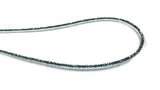 Blue Diamond Faceted Bracelet , Diamond Beads AAA Quality, Good Shining , Length 7" with gold clasp