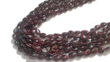 Garnet Buff Pear Shape Straight Drill , Length 14" Size of Garnet 7X9MM