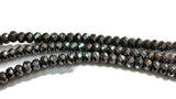 6MM Hematite Faceted Roundel, AAA Quality ,Natural hematite beads , length 16 Inch