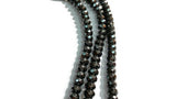 6MM Hematite Faceted Roundel, AAA Quality ,Natural hematite beads , length 16 Inch