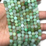 8MM Chrysoprase Smooth Round Beads, AA quality , natural gemstone beads. Length 15.5 Inch