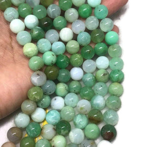 Chrysoprase 10MM Round Beads, AAA quality , natural gemstone beads. Length 15.5 Inch