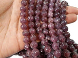 8MM Lepidolite Round beads ,Natural stone length 40cm .Good Quality beads