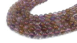 16MM Super Fine Quality , Ametrine Round Beads, 15.5 Inch Strand,AAA QUALITY . Natural Ametrine in mix color shade