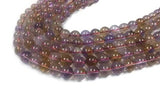 12MM Super Fine Quality , Ametrine Round Beads, 15.5 Inch Strand,AAAA QUALITY . Natural Ametrine in mix color shade