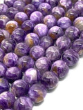 14mm Charoite Smooth Round Beads - 40 cm Length - AAA Quality - Gemstone Beads - Wholesale Price - Charoite Beads Origin Russia