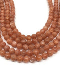 AAA Quality 8MM Sunstone Round Beads 15.5" Strand, Top Grade sunstone Round shape. natural sunstone