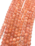 Sunstone Round Beads 6 mm AAAA Quality 40 cm Strand, Top Grade sunstone Round shape. natural sunstone beads