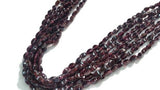 Garnet Smooth fancy shape , Natural Red Garnet , length 15" . Smooth shape garnet beads .