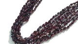 Garnet Smooth fancy shape , Natural Red Garnet , length 15"  . Smooth shape garnet beads .