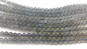 4.5mm Labradorite Smooth Round beads . Length 40 cm . Good Quality and perfect Round . Natural Blue Labradorite