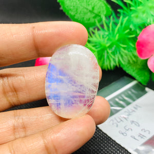 Moonstone Cabochon 34X24 MM Natural Cabs Blue Flash Code P#3 Natural Rainbow Moonstone Cabochon Weight 8.5-gm AAA Quality Ring stone