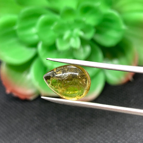 Tourmaline Cabochon , Size 10X14 MM , weight 4.5 carat ,Green Tourmaline gemstone loose cabs, code #T 54 Green Tourmaline cabs