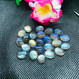 Labradorite Oval 9X11 MM  Cabs. Natural Blue Fire Cabs , Gemstone cabs pack of 6 pc , Gemstone cabs