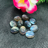 Labradorite Oval 9X11 MM  Cabs. Natural Blue Fire Cabs , Gemstone cabs pack of 4 pc , Gemstone cabs