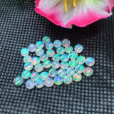 6MM Ethiopian Opal Pack 5 Pcs-Code #01- AAAA Quality (4A Grade) Opal Cabochon - Ethiopian Opal Round Cabochon