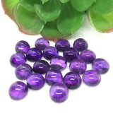 10MM Natural Amethyst Cabs , Pack of 4 Pieces , Top Quality Cabochons , African Amethyst cabochon