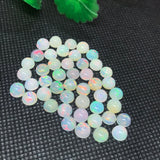 6MM Ethiopian Opal 4 Pcs Code #04- AA Quality (2A Grade) Opal Cabochon - Ethiopian Opal Round Cabochon