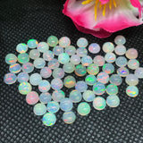 5MM Ethiopian Opal Round Pack 6 Pcs-Code #05- AA Quality (2A Grade) Opal Cabochon - Ethiopian Opal Round Cabochon