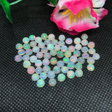 5MM Ethiopian Opal Round Pack 6 Pcs-Code #05- AAA Quality (3A Grade) Opal Cabochon - Ethiopian Opal Round Cabochon